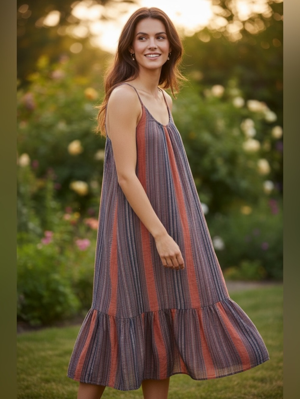 Style & Co. Bohemian Striped Sundress Size Medium